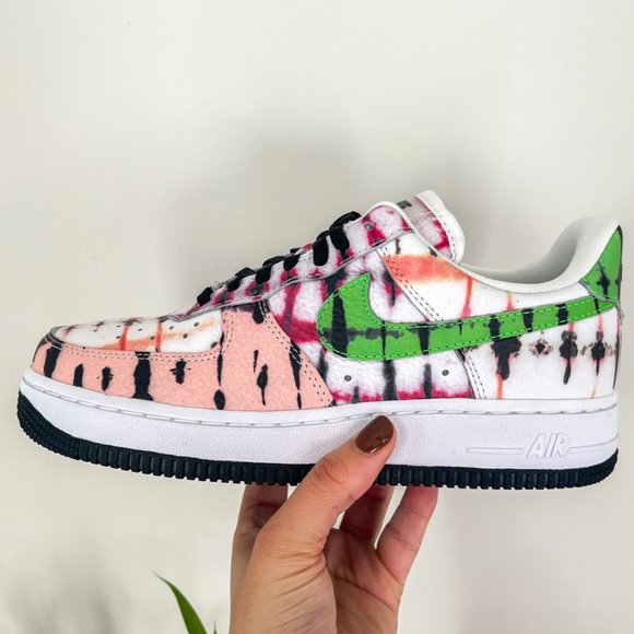 Nike Shoes - RARE Nike Air Force 1 Black Tie Dye